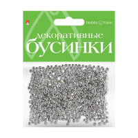 Фото товара - Бусины круглые серебряные  3 мм 2-371/02 Альт
