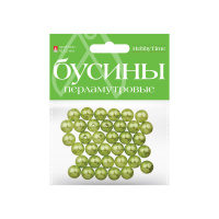 Маленькое фото товара - Бусины круглые ПЕРЛАМУТРОВЫЕ 12 мм 10 цв. 2-585/04 Альт. Вариант №6