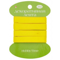 Фото товара - Лента декоративная АТЛАСНАЯ "ЖЕЛТАЯ" 3 м х 9 мм 2-614/11 Альт