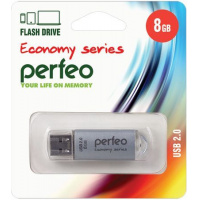 Фото товара - ФЛЕШ-накопитель (USB) PERFEO  8GB E01 Серия "Серебряная экономика" PERFEO