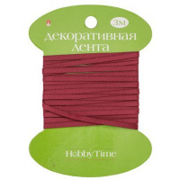 Фото товара - Лента декоративная АТЛАСНАЯ "БОРДОВАЯ" 3 м х 3 мм 2-613/20 Альт