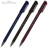 Фото товара - Ручка шариковая 0.5 мм "SlimWrite.ОРИГИНАЛЬНАЯ/ORIGINAL" синяя (3 цвета корпуса) 20-0006 Bruno Visconti