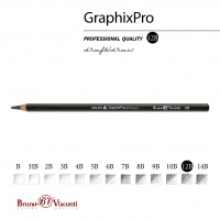 Маленькое фото товара - Карандаш черногр. "Графика/GraphixPro" 12В трехгранный 21-0047 Bruno Visconti. Вариант №3