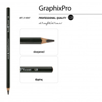 Маленькое фото товара - Карандаш черногр. "Графика/GraphixPro" 12В трехгранный 21-0047 Bruno Visconti. Вариант №4