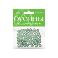 Маленькое фото товара - Бусины круглые ПЕРЛАМУТРОВЫЕ 10 мм 10 цв. 2-585/03 Альт. Вариант №3