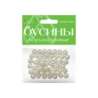 Маленькое фото товара - Бусины круглые ПЕРЛАМУТРОВЫЕ 10 мм 10 цв. 2-585/03 Альт. Вариант №5