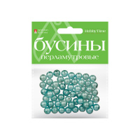 Маленькое фото товара - Бусины круглые ПЕРЛАМУТРОВЫЕ 10 мм 10 цв. 2-585/03 Альт. Вариант №6