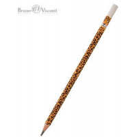 Фото товара - Карандаш пластиковый  "ArtGraphix. Леопард" трехгранный НВ 21-0050/07 Bruno Visconti