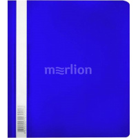Фото товара - Скоросшиватель А5 пластиковый Люкс -PSL20A5BLUE синий (346248) Бюрократ