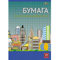 Фото товара - Бумага масштабно-координатная А3 10л "Город будущего" С1565-04 графление оранжевое АппликА