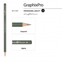 Маленькое фото товара - Карандаш черногр. "Графика/GraphixPro"  4В трехгранный 21-0017 Bruno Visconti. Вариант №2