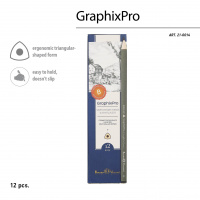 Маленькое фото товара - Карандаш черногр. "ГрафикаПро/GraphixPro" В трехгранный 21-0014 Bruno Visconti. Вариант №5