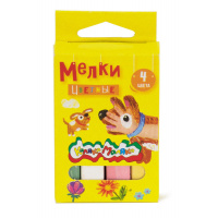 Маленькое фото товара - Мел цветной   4 шт МЦКМ04 Каляка-Маляка. Вариант №5