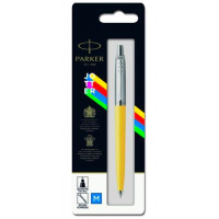 Фото товара - Ручка шариковая PARKER "Jotter Color" желтый M синие чернила блистер 2076056 (1846442)