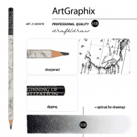 Маленькое фото товара - Карандаш пластиковый  "ArtGraphix. Карта мира" трехгранный НВ 21-0038/18 Bruno Visconti. Вариант №3