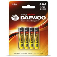 Фото товара - Элемент питания LR03  4BL DAEWOO Energy