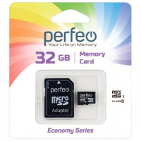 Фото товара - Карта памяти Perfeo microSD 32GB High-Capacity (Class 10) economy series с адаптером ТТ0011282 PERFEO