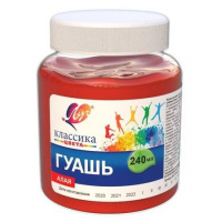 Фото товара - Гуашь 240 мл КЛАССИКА алая 30С 1814-08 Луч