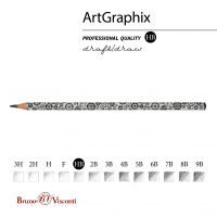 Маленькое фото товара - Карандаш пластиковый  "ArtGraphix. Время Машин" трехгранный НВ 21-0038/16 Bruno Visconti. Вариант №2