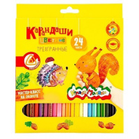 Фото товара - Карандаши 24цв  трехгранные КТКМ24 Каляка-Маляка