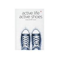 Фото товара - Престиж-блокнот А5 160л клетка "КРОССОВКИ/ACTIVE SHOES" 3-160-074/20 Альт