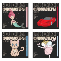 Фото товара - Фломастеры 18цв "ЧЕРНОЕ СОВЕРШЕНСТВО/BLACK EXCELLENCE" 32-0056 Bruno Visconti