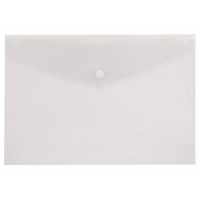 Фото товара - Папка с кнопкой  А5 180мкм PK804A5CLEAR прозрачная (816651) Бюрократ