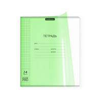 Фото товара - Тетрадь  24л клетка с пластиковой обложкой 56380 Классика CoverPrо® Неон зеленая ErichKrause
