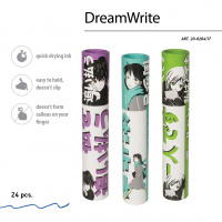 Маленькое фото товара - Ручка шариковая 0.7 мм "DreamWrite.Manga Anime. City" синяя в тубе 20-0264/17 Bruno Visconti. Вариант №6