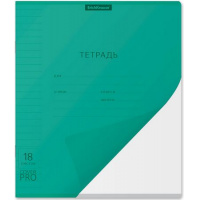 Фото товара - Тетрадь  18л линия с пластиковой обложкой 56424 Классика CoverPro® Сияние бирюзовая ErichKrause