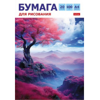 Фото товара - Папка для рисования А4 20л "Волшебное дерево" 100г/м2 (085630) 30966 Хатбер
