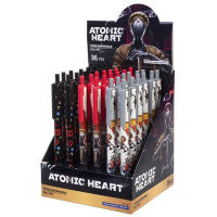 Фото товара - Ручка автоматическая шариковая 0.7мм "Atomic Heart" синяя (085060) Хатбер