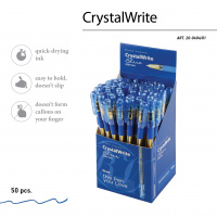 Маленькое фото товара - Ручка шариковая 0.38 мм "CrystalWrite" синяя 20-0404/01 Bruno Visconti. Вариант №2