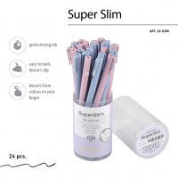 Маленькое фото товара - Ручка гелевая "ОЧЕНЬ ТОНКАЯ/ЗЕФИР/Super Slim. Zefir" 0.28 мм черная 20-0396 Bruno Visconti. Вариант №2