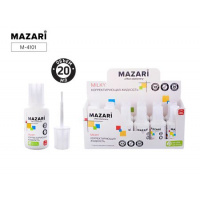Фото товара - Штрих 20мл M-4101 с кисточкой на химической основе Молочный  Mazari