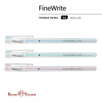 Маленькое фото товара - Ручка гелевая "FineWrite.Zefir" 0.4 мм черная 20-0392/42 Bruno Visconti. Вариант №2