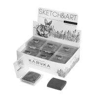 Фото товара - Ластик-клячка "Эскизы и искусство/Sketch&Art" в пластик.коробочке 48х50х15 мм 42-0042 Bruno Visconti