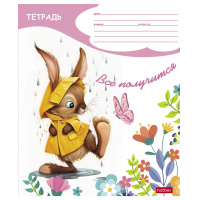 Маленькое фото товара - Тетрадь  12л клетка "Под дождиком" (089973) Хатбер. Вариант №3
