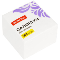 Маленькое фото товара - Салфетки 100 шт "Белые" 234359/В OfficeClean. Вариант №2