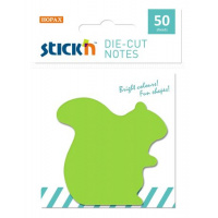 Фото товара - Бумага для заметок с клеевым краем Stick`n 50л "Белка" зеленый 21771 (1065725) Hopax