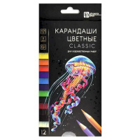 Фото товара - Карандаши для художественных работ 12цв "КЛАССИК" 64096 Феникс