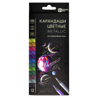 Маленькое фото товара - Карандаши для художественных работ 12цв "МЕТАЛЛИК" 64099 Феникс. Вариант №2