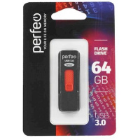 Фото товара - ФЛЕШ-накопитель (USB)3.0 PERFEO 64GB S05 Черный ТТ0010153