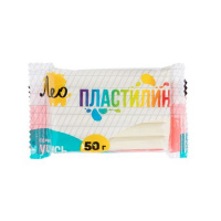Фото товара - Пластилин  50гр. "Учись" белый LNMC-50 Лео