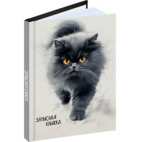 Фото товара - Записная книжка А6  96л клетка "ПУШИСТЫЙ КОТ - 5" 96-7562 Проф-Пресс