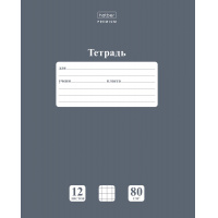 Маленькое фото товара - Тетрадь  12л клетка "НЬЮТОН ПАСТЕЛЬ. Серый агат" 80гр/кв.м (089684) 05060 Хатбер. Вариант №2