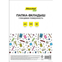 Маленькое фото товара - Файл-вкладыш А4+ 100 шт/уп. 60 мкм глянцевые ЭКО/Eco SE-F60G100 (2063031) SILWERHOF. Вариант №1