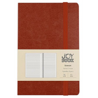 Фото товара - Блокнот А6-  96л линия "Joy Book. Имбирный пряник" на резинке,карман, кожзам БДБЛ6964526 Listoff