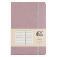 Фото товара - Блокнот А6-  96л линия "Joy Book. Ежевичное суфле" на резинке,карман, кожзам БДБЛ6964529 Listoff