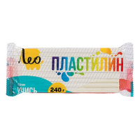 Фото товара - Пластилин 240гр. "Учись" белый LNMC-240 Лео